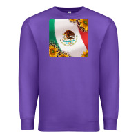 Purple mexican flag sunflowers and leopard coaster Premium Sweatshirt - Jasminsmagicworld