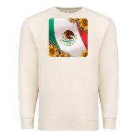 Sandshell mexican flag sunflowers and leopard coaster Premium Sweatshirt - Jasminsmagicworld
