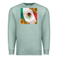 Seafoam mexican flag sunflowers and leopard coaster Premium Sweatshirt - Jasminsmagicworld
