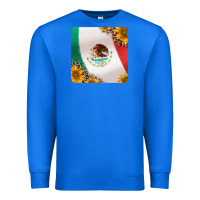 True Royal mexican flag sunflowers and leopard coaster Premium Sweatshirt - Jasminsmagicworld