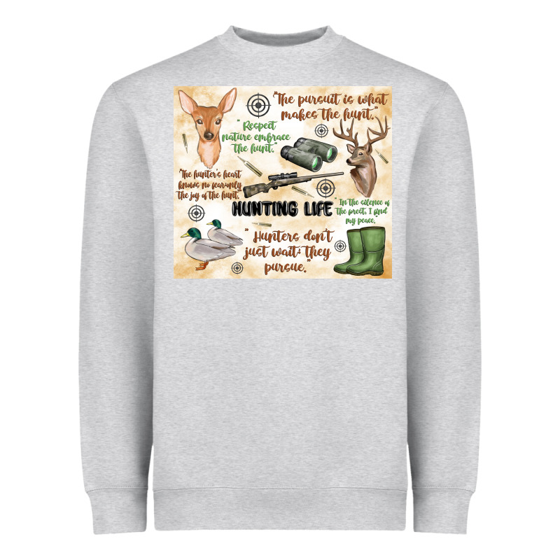 Hunting Life Heavyweight Sweatshirt by MaliasSmallBusiness | Teevron