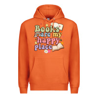 Carrot books are my happy place Premium Hoodie - MaliasSmallBusiness