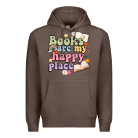 Coffee books are my happy place Premium Hoodie - MaliasSmallBusiness