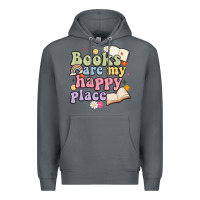 Rock books are my happy place Premium Hoodie - MaliasSmallBusiness