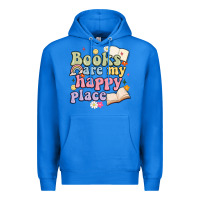 True Royal books are my happy place Premium Hoodie - MaliasSmallBusiness