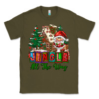 Army Green jingle all the way Classic Tee - FaDigitalArtStudio