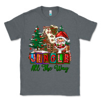 Charcoal Heather jingle all the way Classic Tee - FaDigitalArtStudio