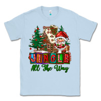 Dusty Blue jingle all the way Classic Tee - FaDigitalArtStudio