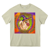 Mossy Halloween Pomeranian Dog Heavy Core Tee - LillyAllenDesigns