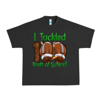 I Tackled 100 Days Of School Football Urban Heavy Tee | Teevron