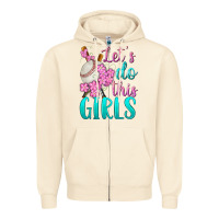 Sandshell let's do this girls baseball Zipper Hoodie - BundleAndBundleShop