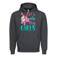 Smoke let's do this girls baseball Zipper Hoodie - BundleAndBundleShop