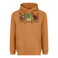 Meerkat Peace Love New Hampshire Red Chicken Heavyweight Hoodie - LillyAllenDesigns