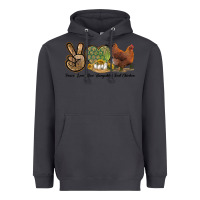 Smoke Peace Love New Hampshire Red Chicken Heavyweight Hoodie - LillyAllenDesigns