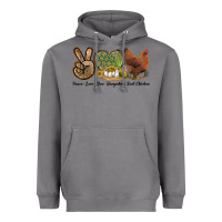 Storm Peace Love New Hampshire Red Chicken Heavyweight Hoodie - LillyAllenDesigns
