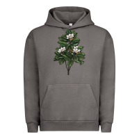 Pigment Tornado Magnolia Flower Illustrations Urban Hoodie - LillyAllenDesigns