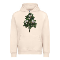 Sandshell Magnolia Flower Illustrations Urban Hoodie - LillyAllenDesigns