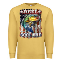 Antique Gold Reel Cool Dad Bass Premium Sweatshirt - LillyAllenDesigns