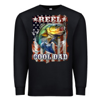 Black Reel Cool Dad Bass Premium Sweatshirt - LillyAllenDesigns