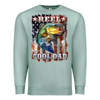 Seafoam Reel Cool Dad Bass Premium Sweatshirt - LillyAllenDesigns