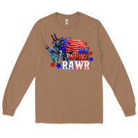 Toasted Coconut Red white rawr 4th of july Long Sleeve Tee - CowGirlArtShop
