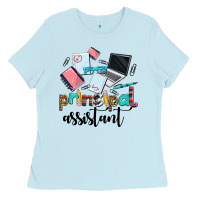Baby Blue principal assistant Ladies Tee - AdoDesignShop