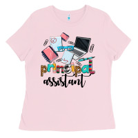 Bubblegum Pink principal assistant Ladies Tee - AdoDesignShop