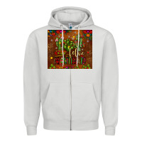 Dove Grey feliz navidad cactus Zipper Hoodie - JahusDesignShop