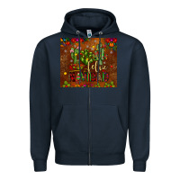 Navy feliz navidad cactus Zipper Hoodie - JahusDesignShop