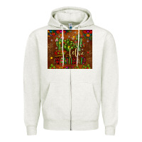 Oatmeal Heather feliz navidad cactus Zipper Hoodie - JahusDesignShop