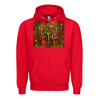 Red feliz navidad cactus Zipper Hoodie - JahusDesignShop