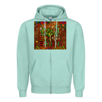 Seafoam feliz navidad cactus Zipper Hoodie - JahusDesignShop