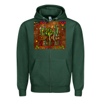 Sports Green feliz navidad cactus Zipper Hoodie - JahusDesignShop