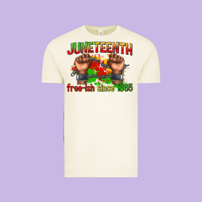 Vintage Tee juneteenth free ish since 1865