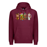 Burgundy obsessive cup disorder christmas Premium Hoodie - MaliasSmallBusiness