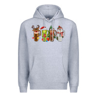 Heather Grey obsessive cup disorder christmas Premium Hoodie - MaliasSmallBusiness