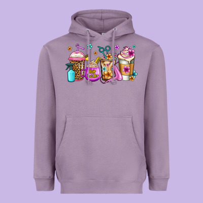 Hair Hustler Coffee Heavyweight Hoodie Designed By Jasminsmagicworld