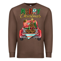 Chestnut merry christmas truck Premium Sweatshirt - BarkalooDesign