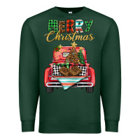 Sports Green merry christmas truck Premium Sweatshirt - BarkalooDesign