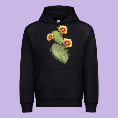 Opuntia Phaeacantha Cactus Urban Hoodie Designed By Lillyallendesigns