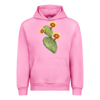 Fuchsia Pink Opuntia Phaeacantha Cactus Urban Hoodie - LillyAllenDesigns