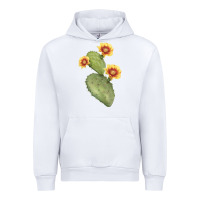 White Opuntia Phaeacantha Cactus Urban Hoodie - LillyAllenDesigns