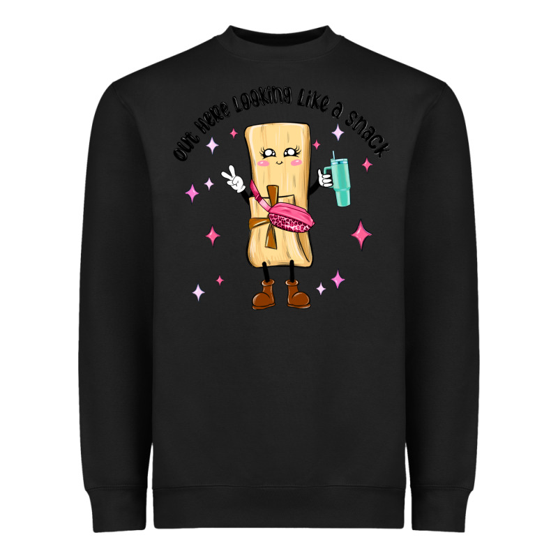 Out Here Looking Like A Snack Heavyweight Sweatshirt by MaliasSmallBusiness | Teevron