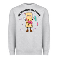 Heather Grey out here looking like a snack Heavyweight Sweatshirt - MaliasSmallBusiness