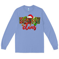 Colony Blue christmas sassy claus Long Sleeve Tee - FaDigitalArtStudio