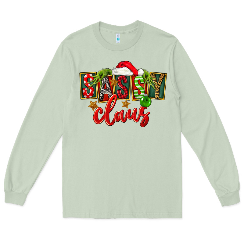 Christmas Sassy Claus Long Sleeve Tee by FaDigitalArtStudio | Teevron
