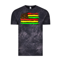 Cloud Black juneteenth flag Vintage Tee - texasbilliewilder