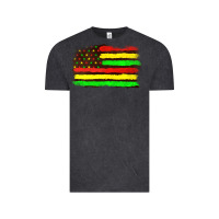 Vintage Black juneteenth flag Vintage Tee - texasbilliewilder