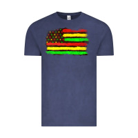 Vintage Denim juneteenth flag Vintage Tee - texasbilliewilder