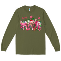 Army Green pink christmas teeth Long Sleeve Tee - AdoDesignShop